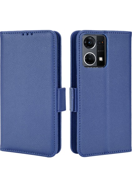 Oppo Için Kılıf Oppo 7 4g/oppo 8 4g Yan Toka Manyetik Pu Deri Cüzdan (Yurt Dışından)