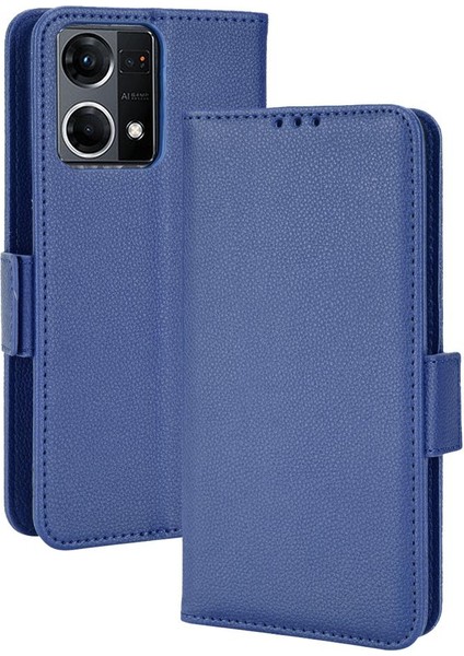 Oppo Için Kılıf Oppo 7 4g/oppo 8 4g Yan Toka Manyetik Pu Deri Cüzdan (Yurt Dışından) modelleri