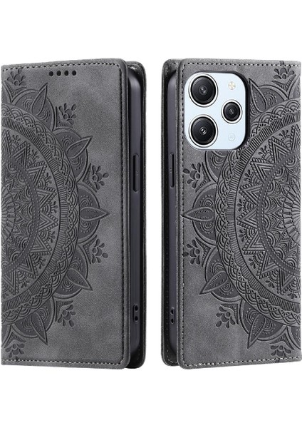 Xiaomi Redmi Için 12 4g/5g Kart Ekleme Darbeye Kapak Kapak Pu (Yurt Dışından)