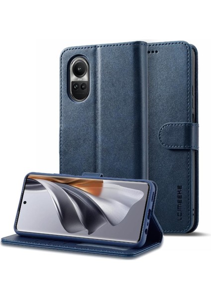 Oppo Oppo 10 Pro 5g Için Buzağı Doku Yatay Çevir Deri Kılıf (Yurt Dışından)