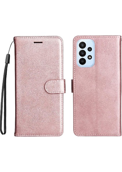 Samsung Galaxy A23 4g Için Flip Case/5g Klasik Düz Renk Iş Cüzdan (Yurt Dışından)