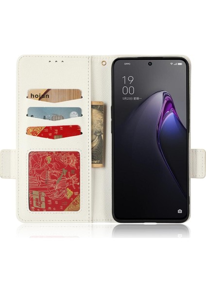 Oppo Oppo 8 Pro Için Kılıf Pu Deri Cüzdan Kart Yuvaları Tutucu Manyetik Yan (Yurt Dışından)