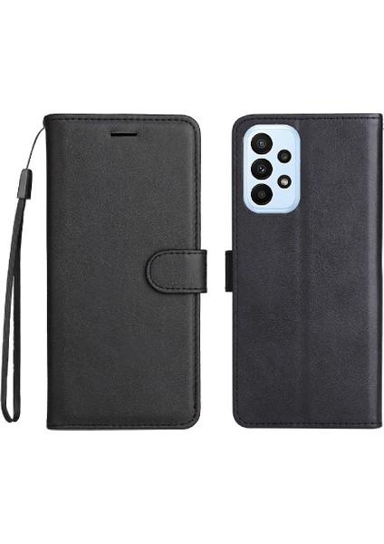 Samsung Galaxy A23 4g Için Flip Case/5g Klasik Düz Renk Iş Cüzdan (Yurt Dışından)