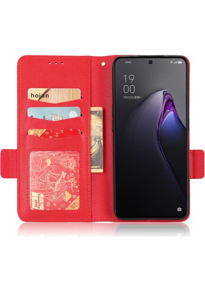 Oppo Oppo 8 Pro Için Kılıf Pu Deri Cüzdan Kart Yuvaları Tutucu Manyetik Yan (Yurt Dışından)