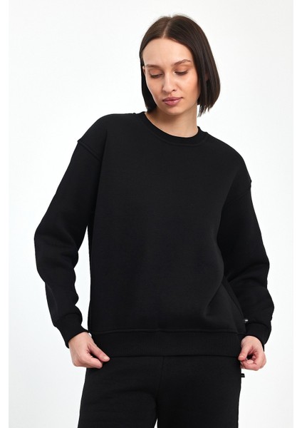 Bisiklet Yaka Sweatshirt