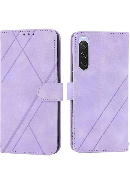 Sony Xperia 10 Iv Için Kickstand Durumda Tam Koruma Anti Scratch Pu (Yurt Dışından)