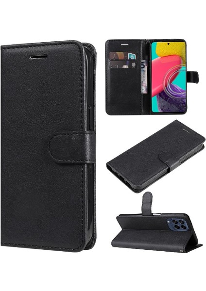 Kart Yuvası Iş Cüzdan Telefon ile Samsung Galaxy M53 5g Için Flip Case (Yurt Dışından)