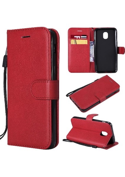 Samsung Galaxy J3 2018 Yüksek Kaliteli Deri Iş Cüzdan Için Flip Case (Yurt Dışından)