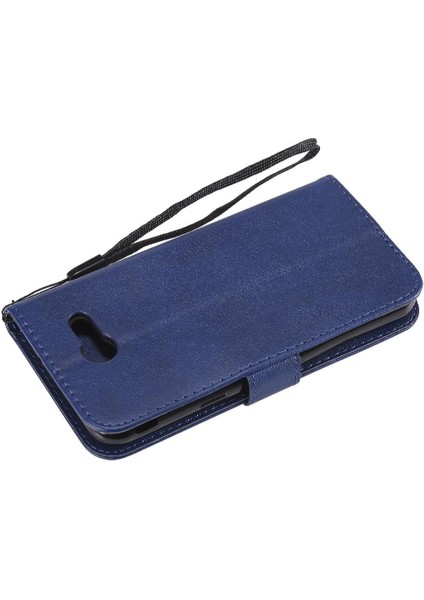 Samsung Galaxy J3 2017 Için Flip Case Kart Yuvası ile Yüksek Kaliteli Deri (Yurt Dışından)