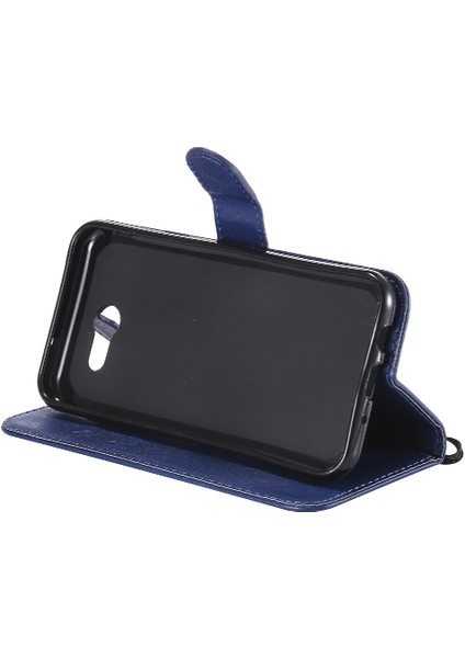 Samsung Galaxy J3 2017 Için Flip Case Kart Yuvası ile Yüksek Kaliteli Deri (Yurt Dışından)