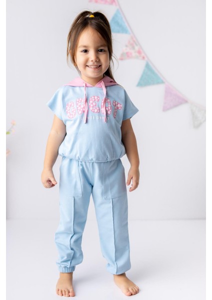 Kız Çocuk Great Kabartma Baskılı Eşofman Takımı