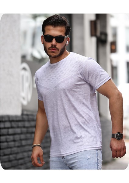 Mens Style Mikro Desenli Sıfır Yaka Tişört fiyatları