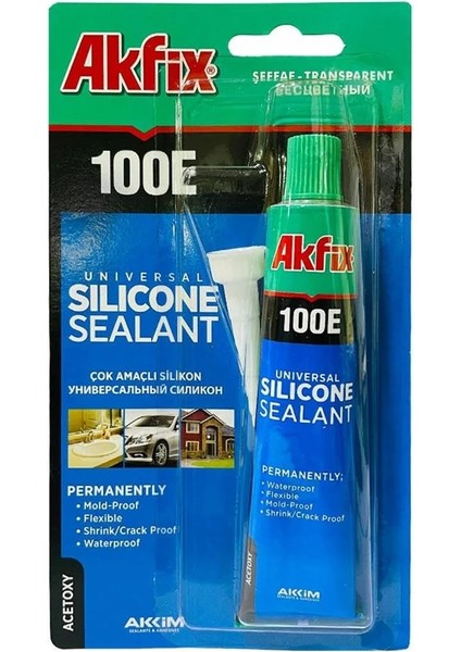 Akfix Tüp Silikon 50 ml Şeffaf