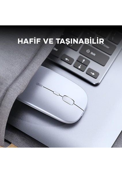 2.4g Şarj Edilebilir Süper Sessiz Ultra Ince Mouse, Windosw, Linux, Mac Os Uyumlu Mouse