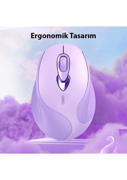 2.4g 500MAH Şarj Edilebilir Süper Sessiz Kablosuz Mouse, Windosw, Linux, Mac Os Uyumlu Mouse