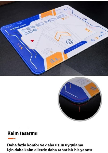 25X30CM Kauçuk Kalın Kaymaz Tabanlı Mouse Pad Yıkanabilir Bilim Kurgu Temalı Mouse Pad