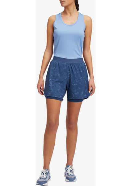 2in1 Kadın Mavi Koşu ŞORTU.907