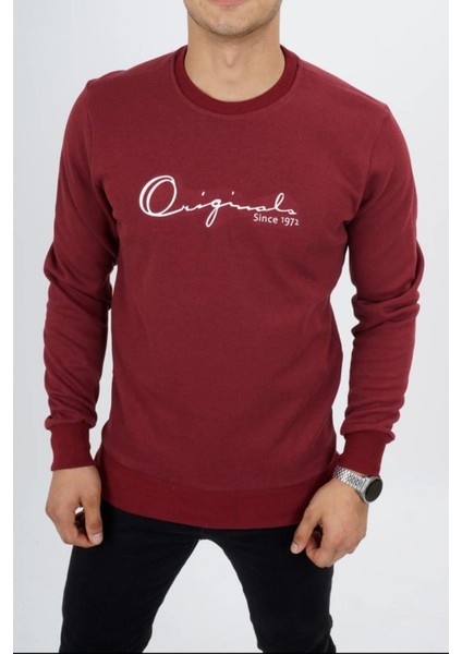 Erkek Bordo Sweat 6793