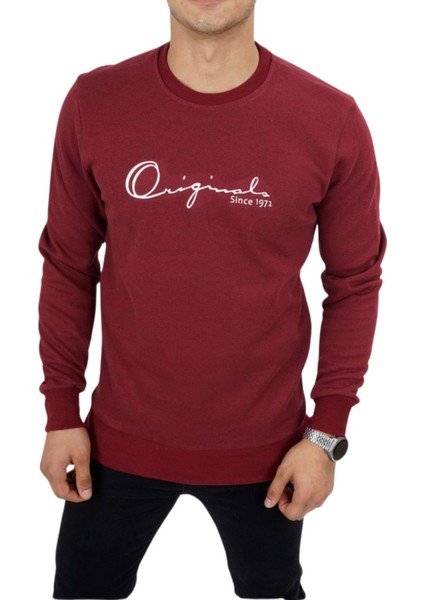 Erkek Bordo Sweat 6793