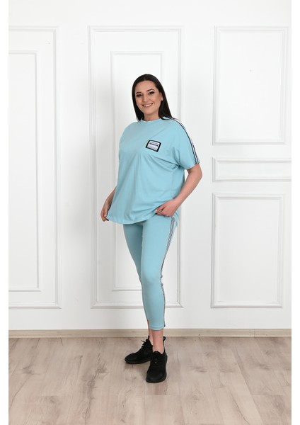 Kadın Büyük Beden Taytlı Takım 3697-23 modelleri