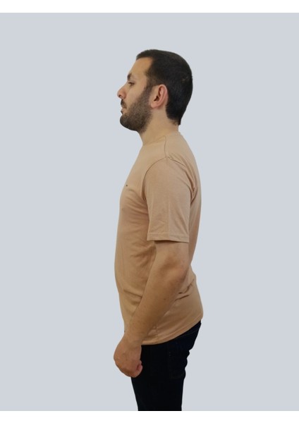 Erkek Sport Sıfır Yaka Bisküvi Tişört fiyatları