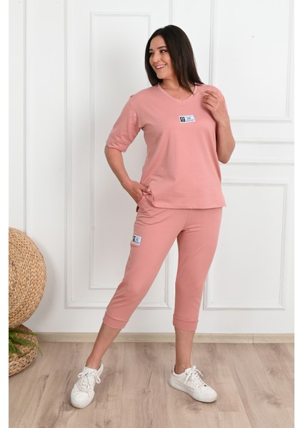 Kadın Büyük Beden Taytlı Takım 3753-23