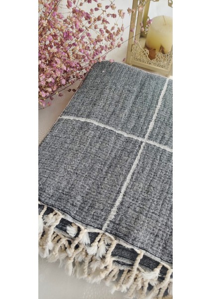 Çizgili Çift Kişilik Organik Müslin Pike 185X220CM (Oeko-Tex® Standard 100 Sertifikalı)