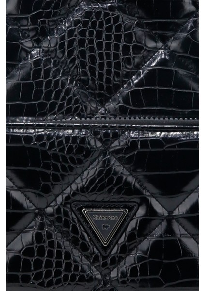 Kadın Deri Görünümlü Kilitli Siyah Çanta indirimleri