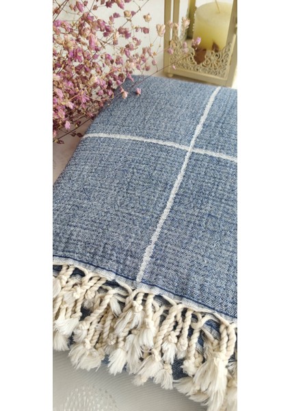 Çizgili Çift Kişilik Organik Müslin Pike 185X220CM (Oeko-Tex® Standard 100 Sertifikalı)