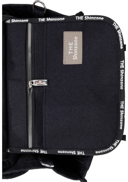 Kadın Soft Tote Bag Kanvas Siyah Krem Çanta