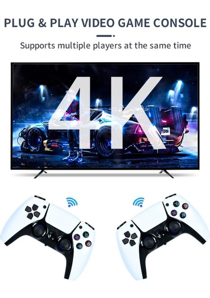 GT68 Game Tv Stick Android Tv Stick 4K Ultra Hd 10000+ Games Retro Taşınabilir Arcade Video Oyunu Konsolu 2.4g Wireles Android 7.1