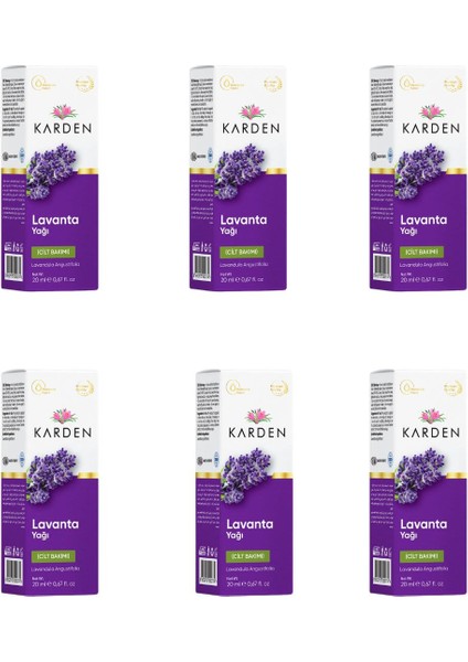 Lavanta Yağı 20 ml x 6 Adet
