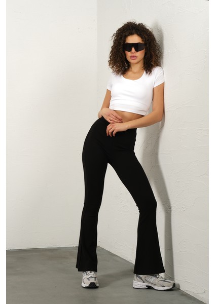 Sezonluk Ispanyol Paça Çelik Örme Toparlayıcı, Fit And Flare, Tayt