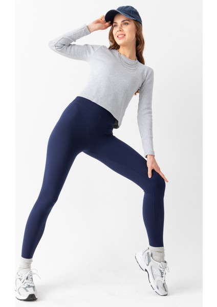 Karyoka Dikiş Detaylı Toparlayıcı Sportif Detaylı Ekstra Esnek Kadın Tayt @amazon