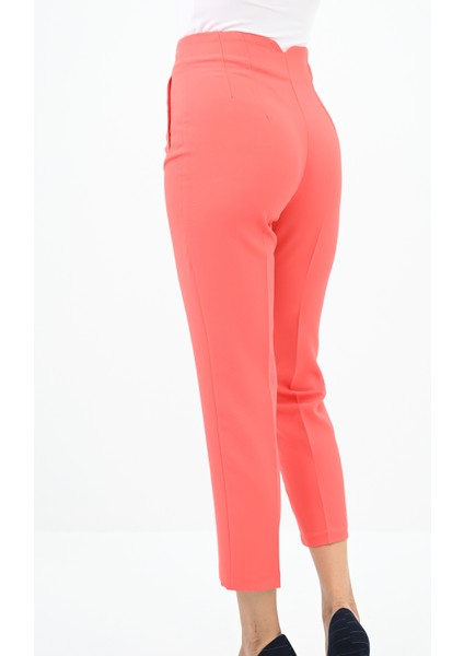 Kadın Yüksek Bel Krep Kumaş Pantolon 6110-23 modelleri