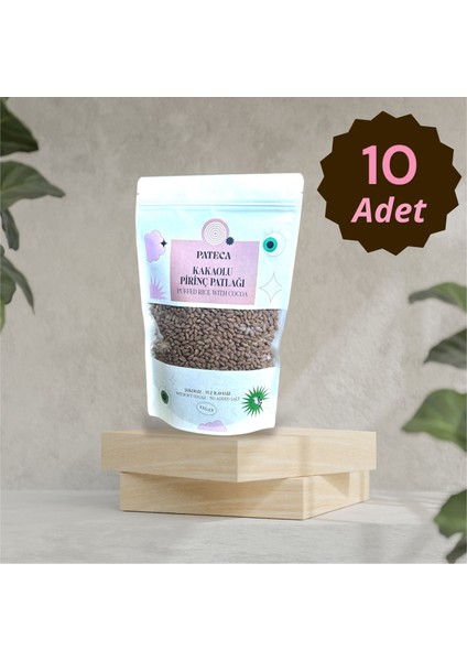 Şekersiz Kakaolu Pirinç Patlağı 10 x 230 gr