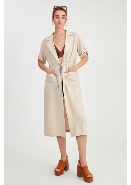 Beli Bağlamalı Çift Cep Salaş Hırka fiyatları