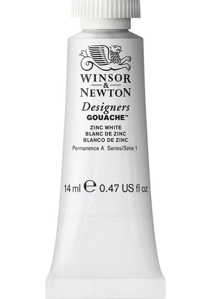 Winsor & Newton Designer's Gouache 14 ml Zinc White 748 S.1