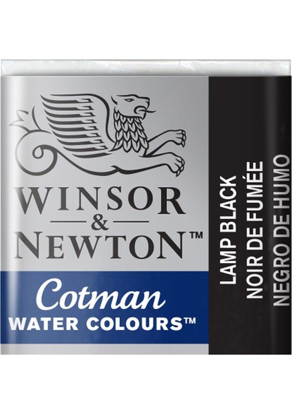 Cotman Sulu Boya Yarım Tablet Lamp Black 337