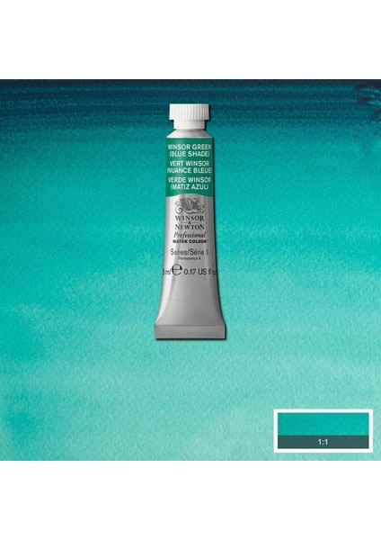 Professional Sulu Boya 5 ml Winsor Green Blue Shade 719 S.1 modelleri