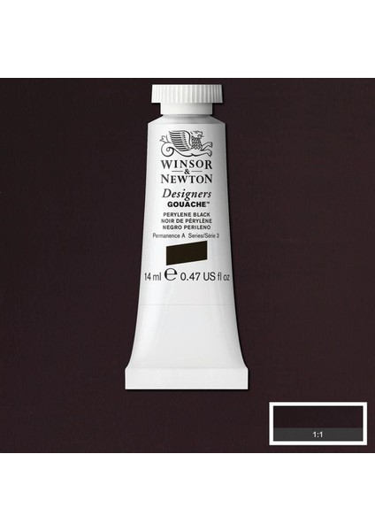 Designer's Gouache 14ML Perylene Black 505 S.3 modelleri