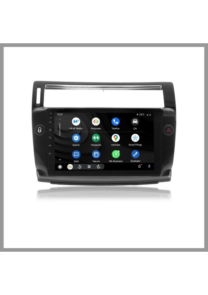 Cıtroen C4 2005-2010 Siyah 6 GB Ram 128 GB Hafıza Androıd Multımedıa Teyp fiyatları