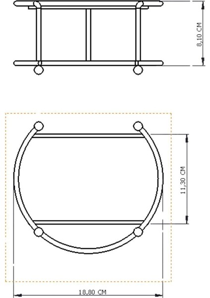 Gold Küçük Boy Sunumluk 2'li Metal Hediyelik Dekorasyon Ikramlık / Şeffaf Pleksi / Paslanmaz modelleri