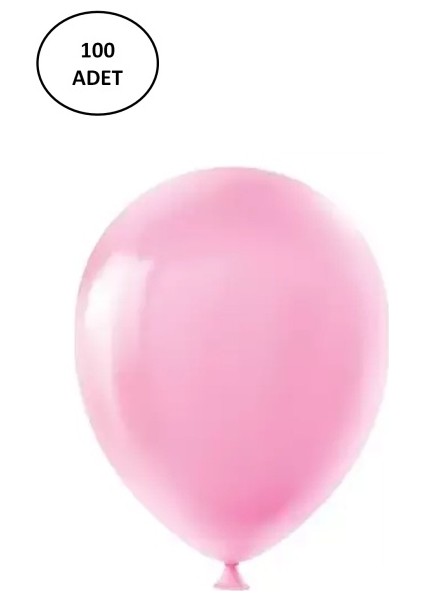 Vatan Balon Tek Renk Pembe VT392 (100 Lü Paket)