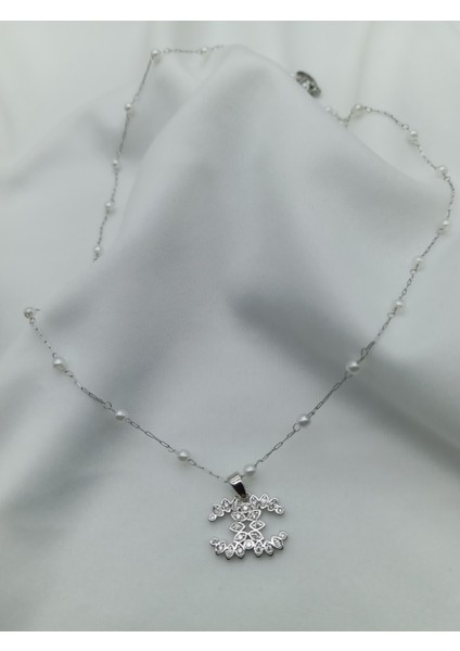 Çelik Incili Zincir Kolye