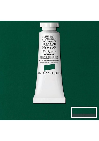 Designer's Gouache 14ML Permanent Green Deep 482 S.2 modelleri