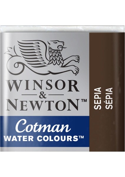 Cotman Sulu Boya Yarım Tablet Sepia 609