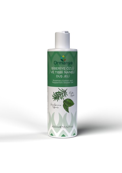 Biberiye Özlü ve Tıbbi Naneli Duş Jeli - 400 ml
