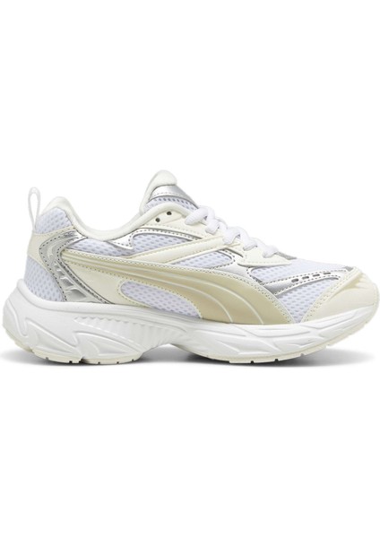 Kadın Puma White-Warm White Puma Morphic Metallic Wns Beyaz Kadın Günlük Spor Ayakkabı