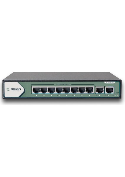 SN-ES1300-10P 8 x 10/100 POE Port + 2 x 10/100 RJ45 Uplink Port (120 Watt POE) Switch